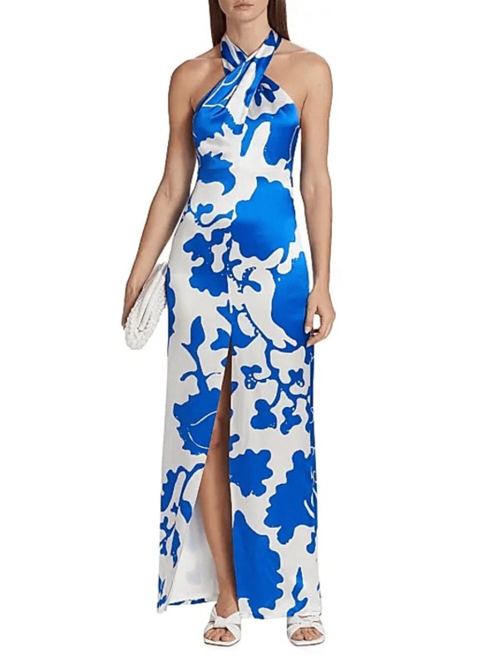 $890 NWT SIR. Esme Halter Silk Maxi Dress - 0 / XS
